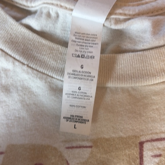 Bella Canvas Beige “Space Cowboy” Vintage Cotton T-Shirt/ Size large - Picture 4 of 5